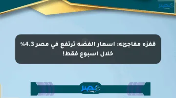 قفزة مفاجئة: أسعار الفضة ترتفع في مصر 4.3% خلال أسبوع فقط!